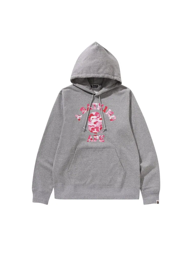 Худи BAPE ABC Camo College Pullover Hoodie — изображение 1 из 3, серый