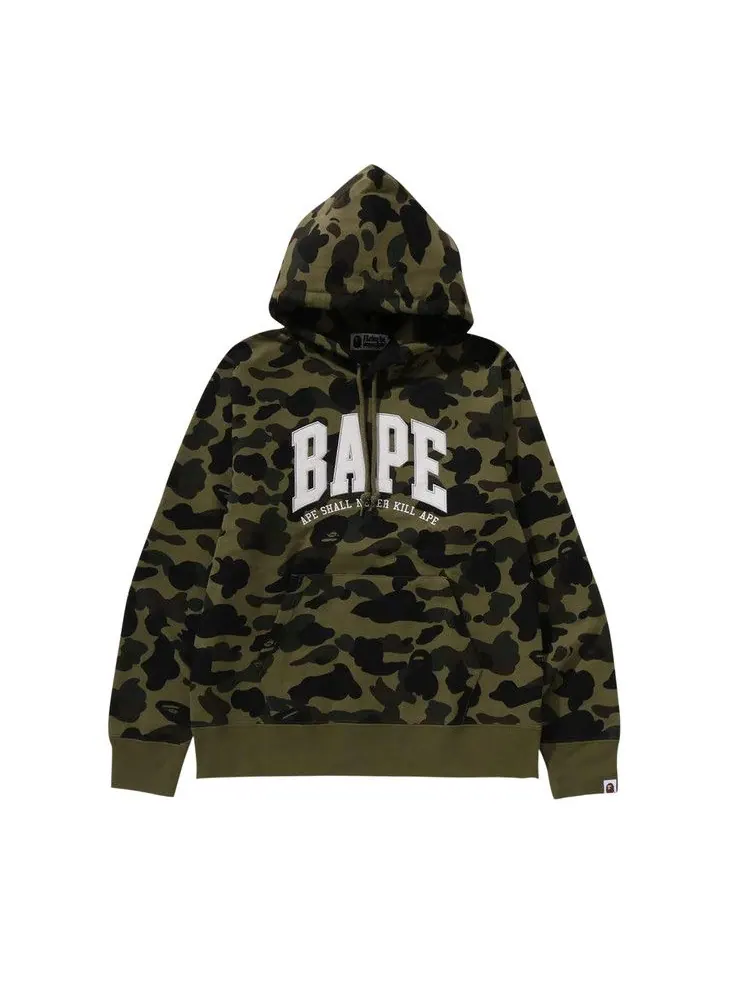 Худи BAPE 1st Camo Pullover Hoodie — изображение 1 из 2, зеленый