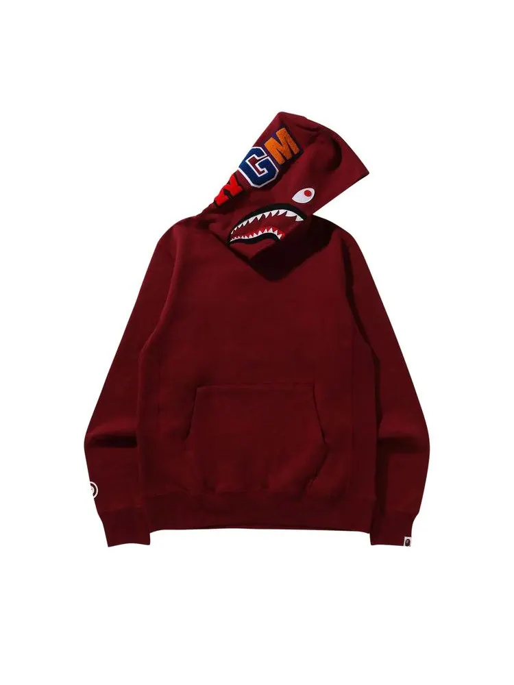Худи BAPE Shark Pullover Hoodie — изображение 1 из 2, бордовый