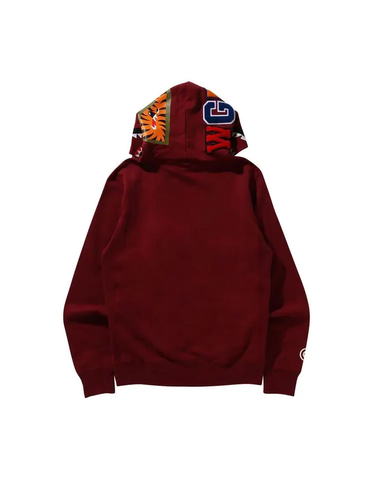 Худи BAPE Shark Pullover Hoodie — изображение 2 из 2, бордовый