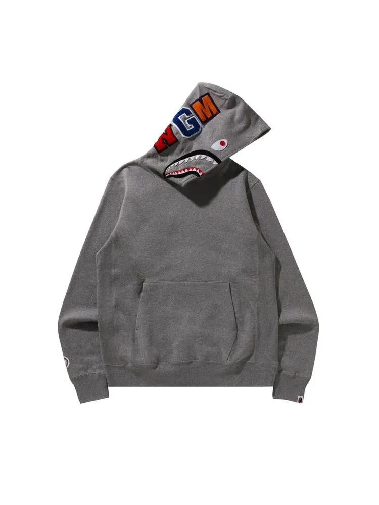 Худи BAPE Shark Pullover Hoodie — изображение 1 из 2, серый