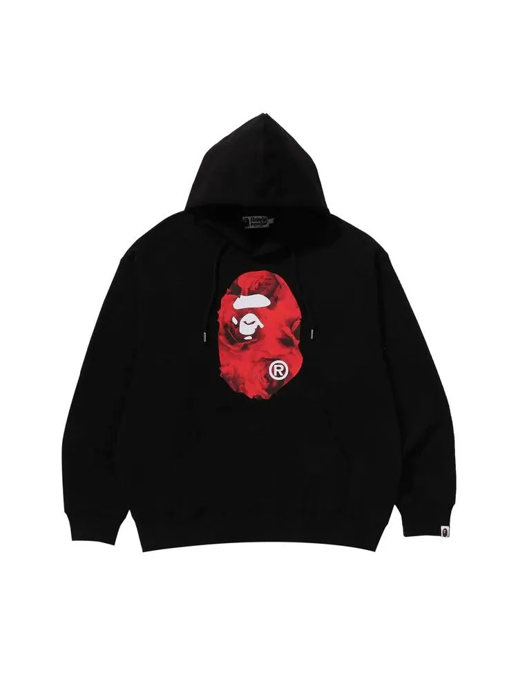 Худи BAPE Floral Solid Camo Ape Head Relaxed Fit Pullover Hoodie 'Black' — изображение 1 из 2, черный