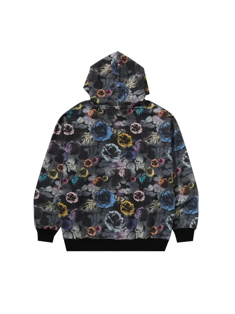Худи BAPE Floral Camo Pattern Relaxed Fit Pullover Hoodie 'Black' — изображение 2 из 2, черный