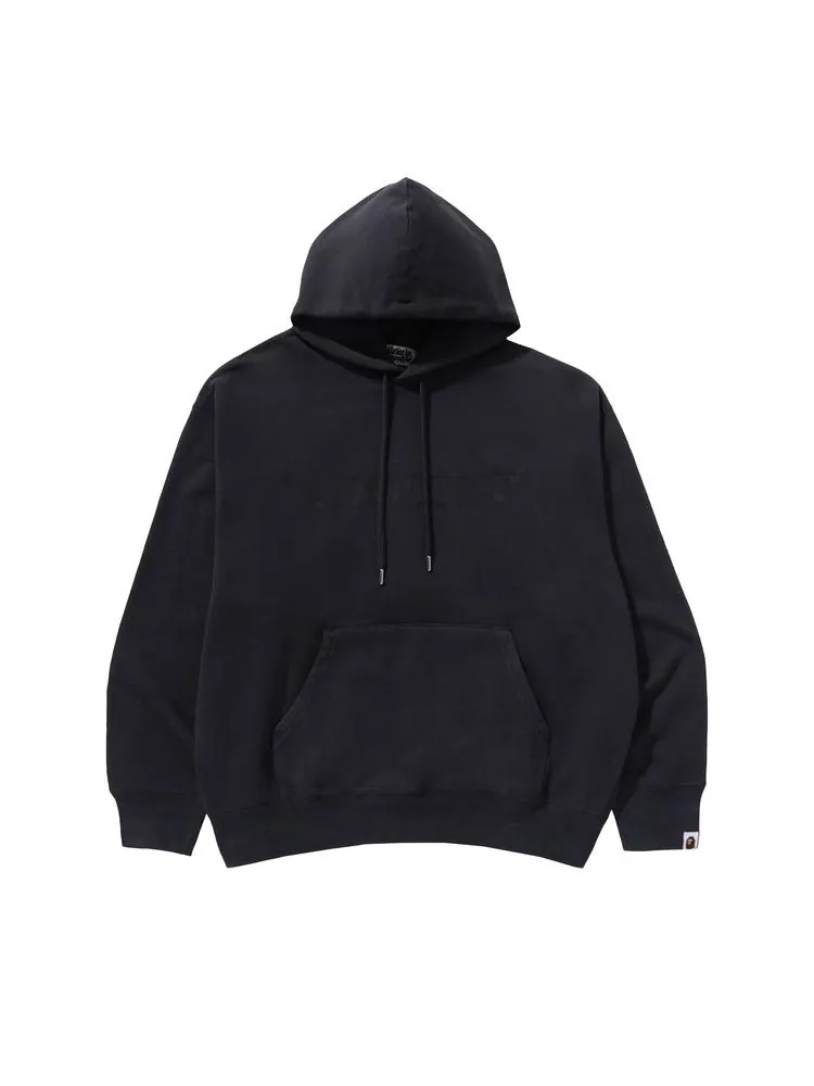 Худи BAPE Garment Dye Bathing Ape Logo Relaxed Fit Pullover Hoodie — изображение 1 из 2, серый