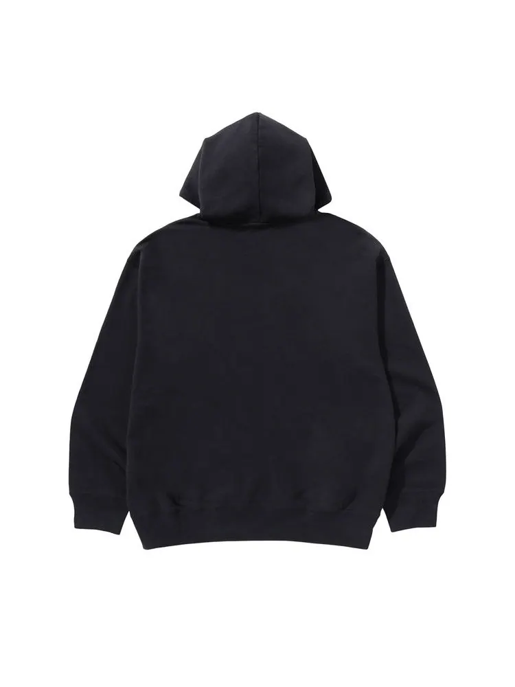 Худи BAPE Garment Dye Bathing Ape Logo Relaxed Fit Pullover Hoodie — изображение 2 из 2, серый