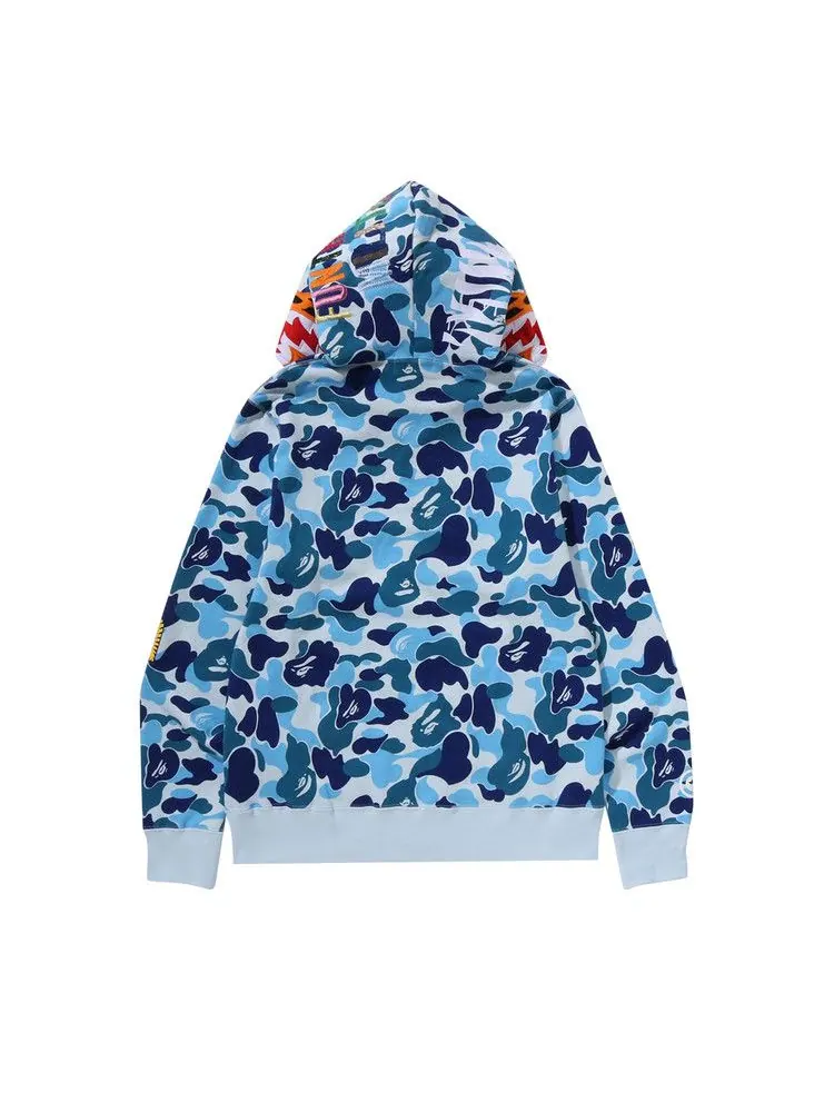 Худи BAPE Camo Tiger Full Zip Hoodie — изображение 2 из 2, синий