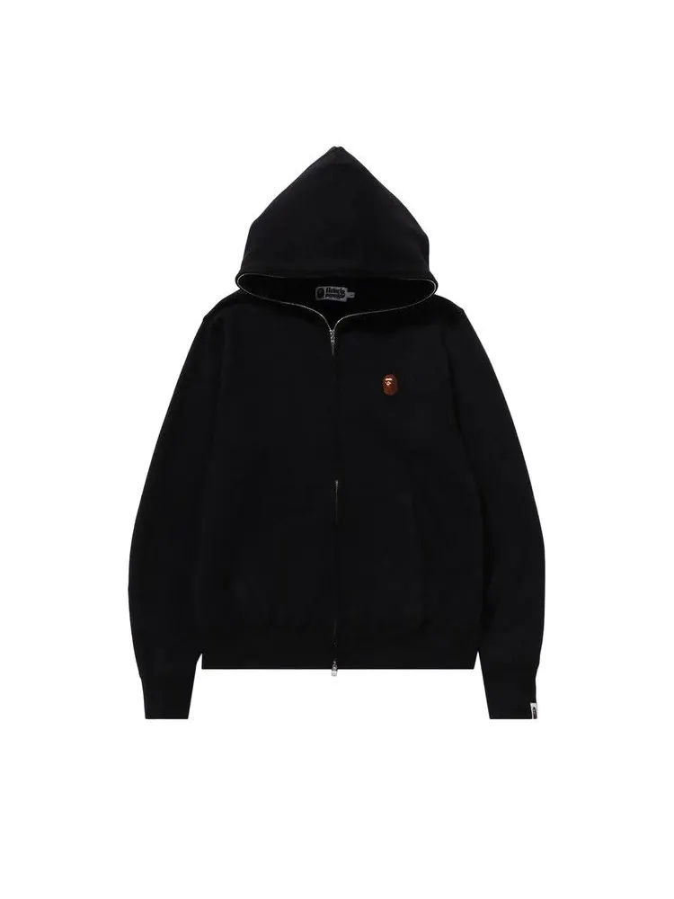 Худи BAPE One Point Full Zip Hoodie — изображение 1 из 2, черный