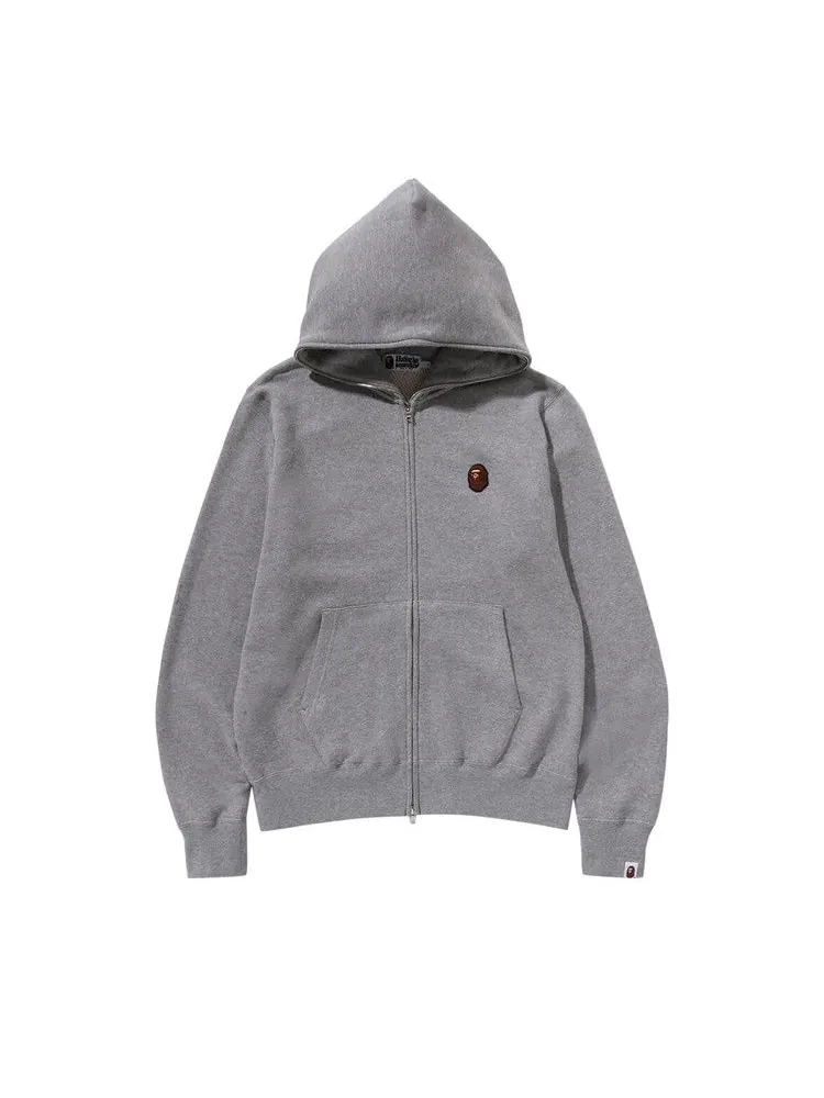 Худи BAPE One Point Full Zip Hoodie — изображение 1 из 2, серый