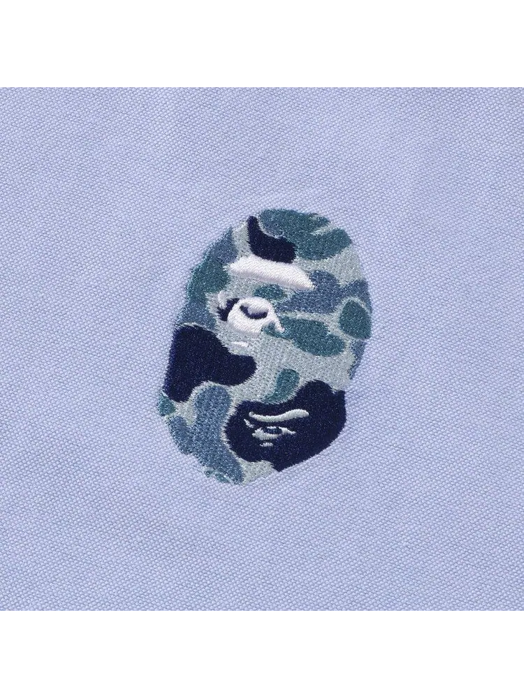 Рубашка BAPE ABC Camo One Point Relaxed Fit Shirt, Sax — изображение 3 из 3, синий