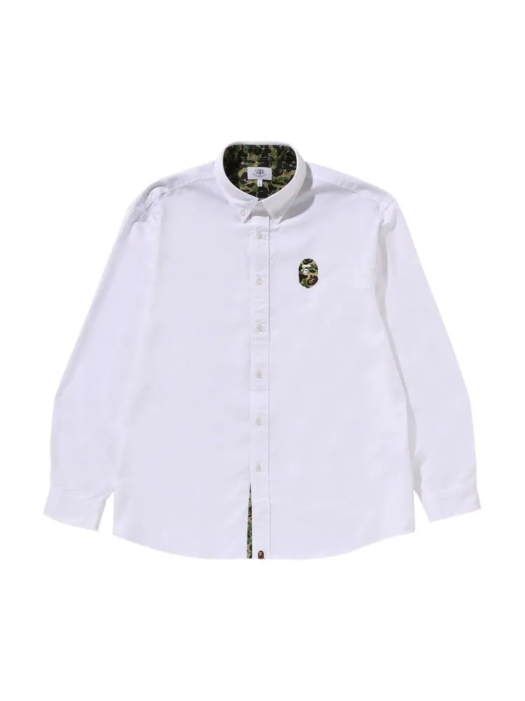 Рубашка BAPE ABC Camo One Point Relaxed Fit Shirt — изображение 1 из 3, белый