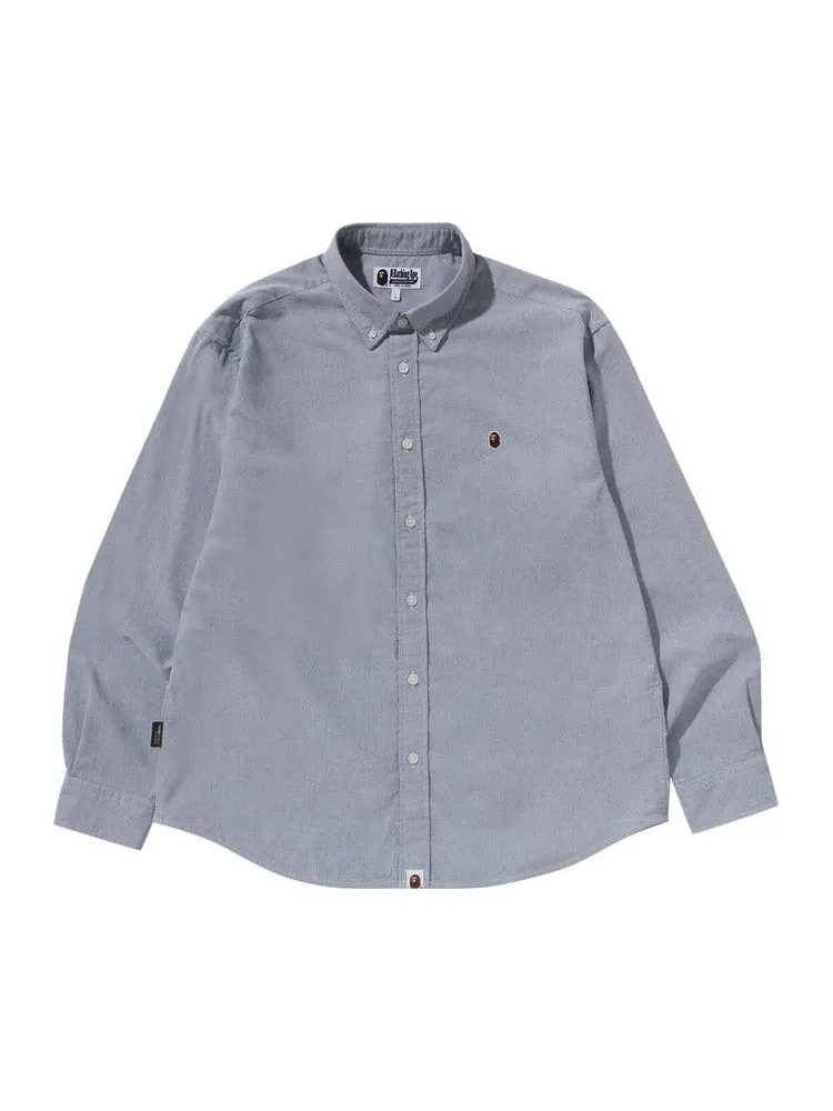 Рубашка BAPE One Point Oxford Long-Sleeve Shirt — изображение 1 из 2, черный