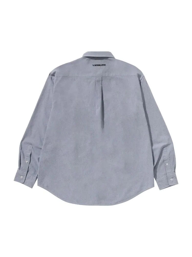 Рубашка BAPE One Point Oxford Long-Sleeve Shirt — изображение 2 из 2, черный