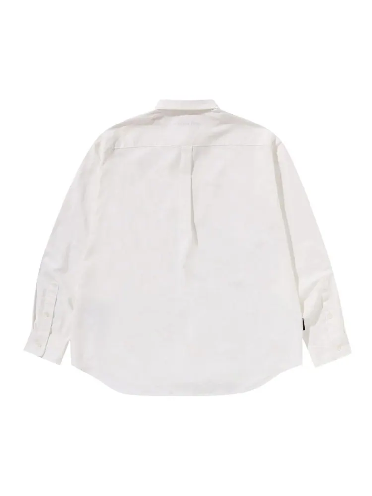 Рубашка BAPE One Point Oxford Long-Sleeve Shirt — изображение 2 из 2, белый