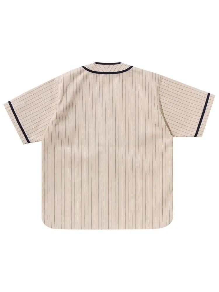 Рубашка BAPE A Bathing Ape Baseball Shirt — изображение 2 из 3, белый