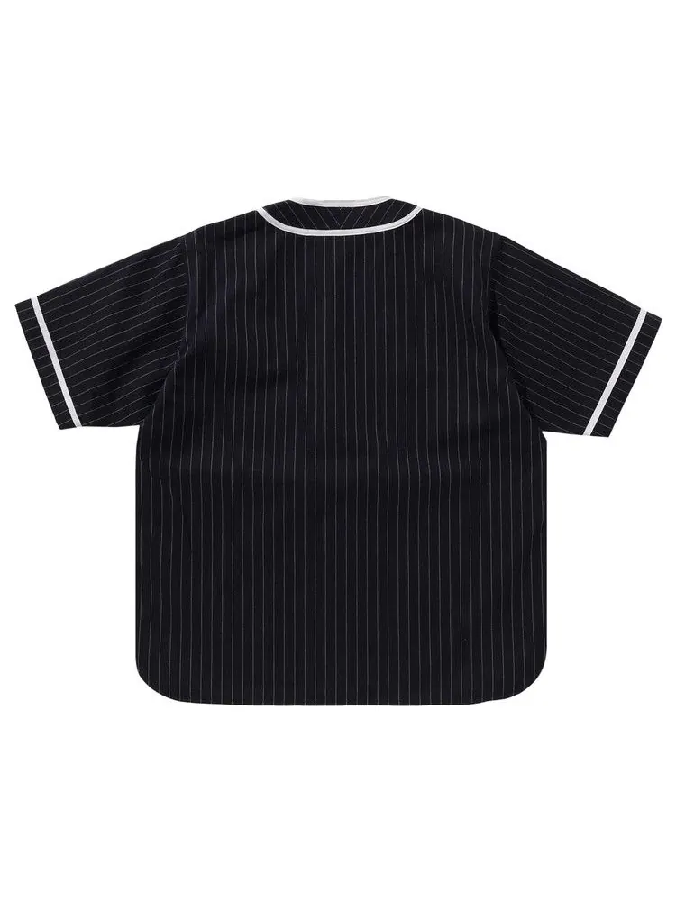 Рубашка BAPE A Bathing Ape Baseball Shirt — изображение 2 из 3, темно-синий