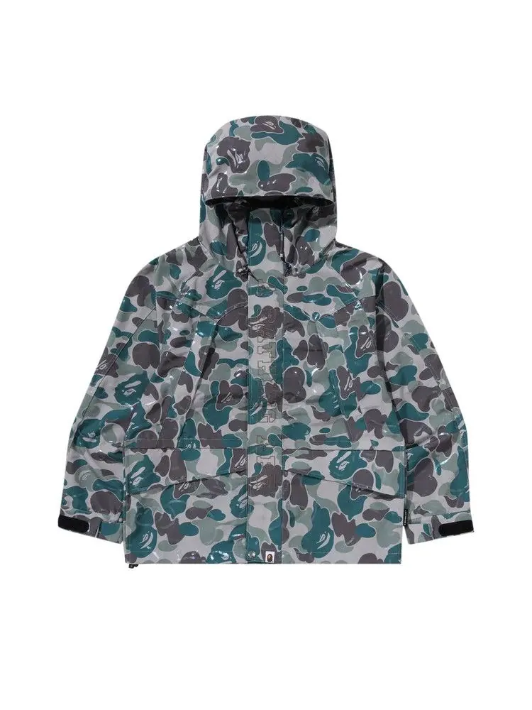 Куртка BAPE Laminated Camo Snowboard Jacket — изображение 1 из 3, бежевый