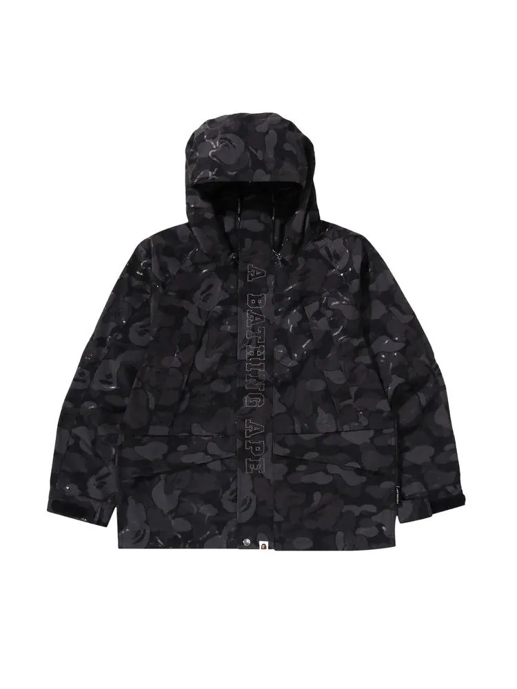Куртка BAPE Laminated Camo Snowboard Jacket — изображение 1 из 3, черный