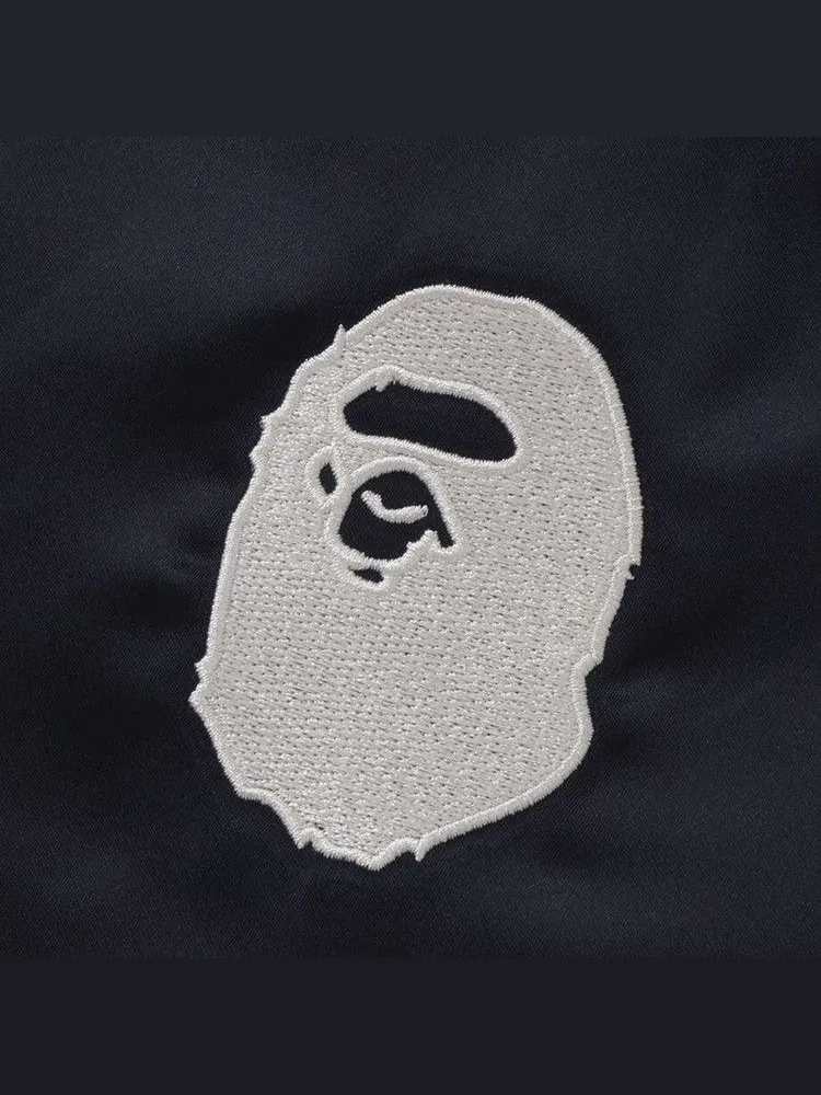 Куртка BAPE A Bathing Ape Nylon Varsity Jacket — изображение 3 из 3, темно-синий