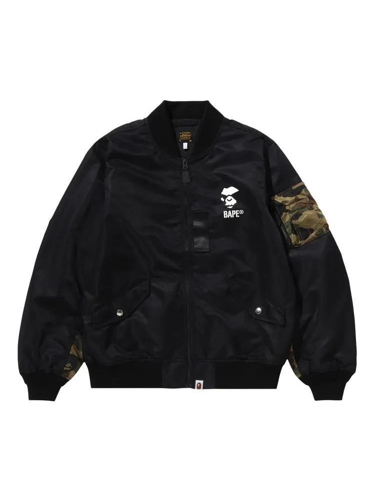 Куртка BAPE 1st Camo Bomber Jacket — изображение 1 из 4, черный