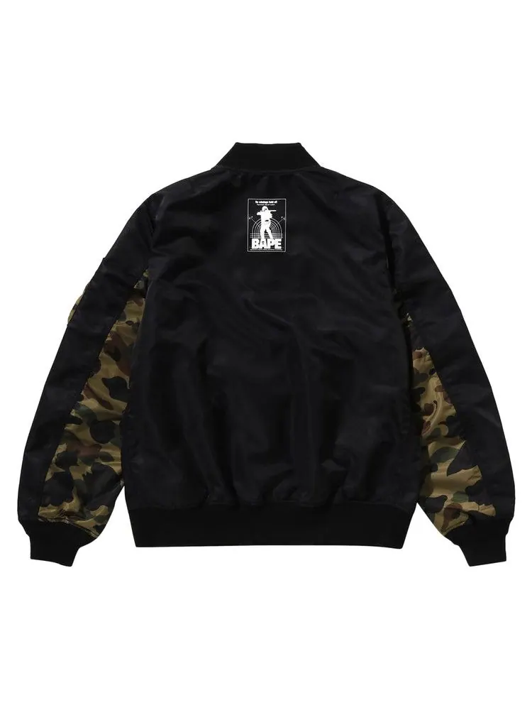 Куртка BAPE 1st Camo Bomber Jacket — изображение 2 из 4, черный