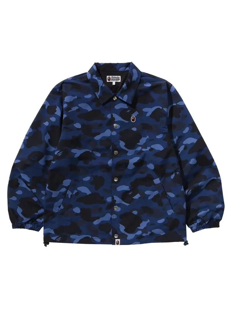 Куртка BAPE Color Camo One Point Coach Jacket — изображение 1 из 2, темно-синий