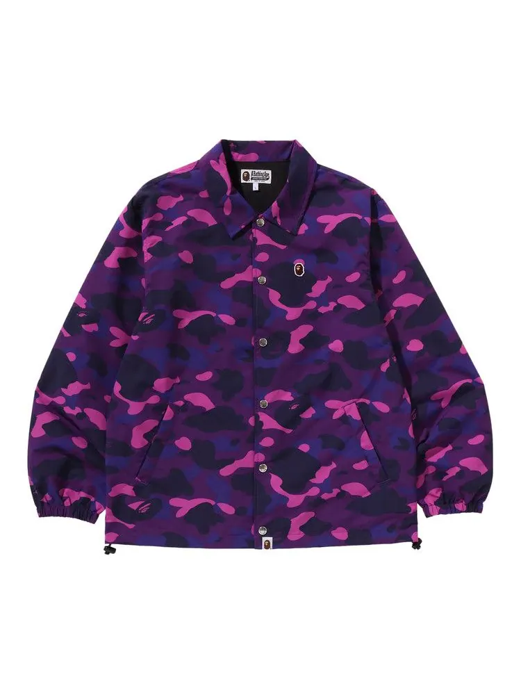 Куртка BAPE Color Camo One Point Coach Jacket — изображение 1 из 2, фиолетовый