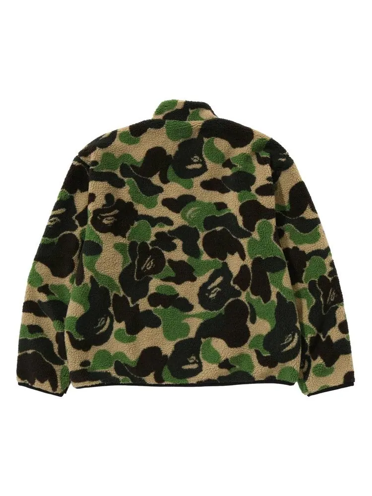 Куртка BAPE ABC Camo Boa Reversible Jacket — изображение 2 из 3, зеленый