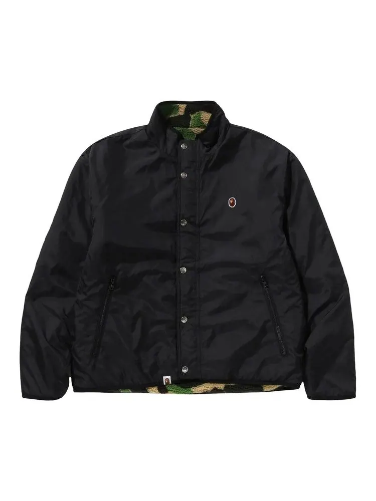 Куртка BAPE ABC Camo Boa Reversible Jacket — изображение 3 из 3, зеленый