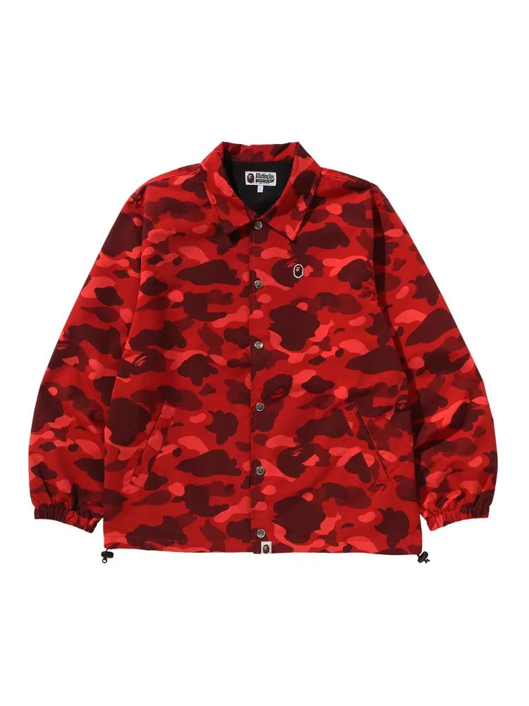 Куртка BAPE Color Camo One Point Coach Jacket — изображение 1 из 2, красный