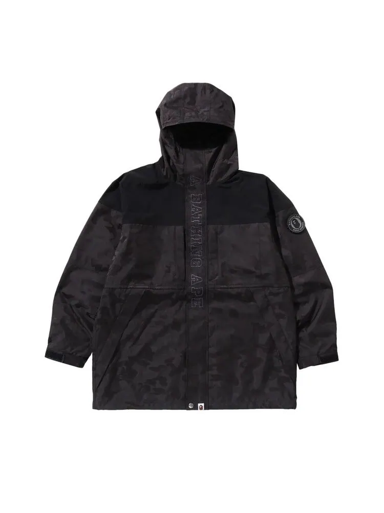 Пальто BAPE Solid Camo Jacquard Long Coat — изображение 1 из 3, черный