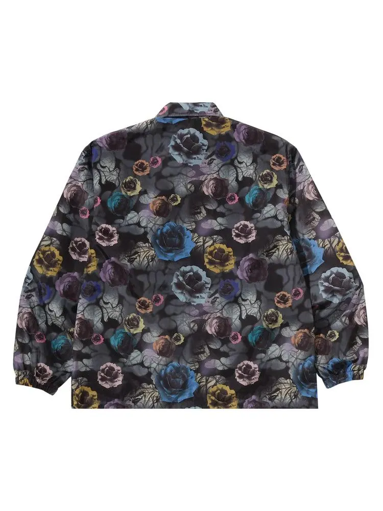 Куртка BAPE Floral Camo Bathing Ape Logo Nylon Coach Jacket — изображение 2 из 3, черный