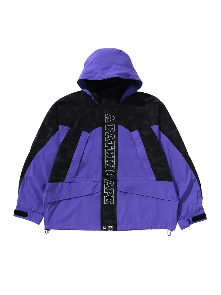 Куртка BAPE Camo Panel Snowboard Jacket — изображение 3 из 3, фиолетовый