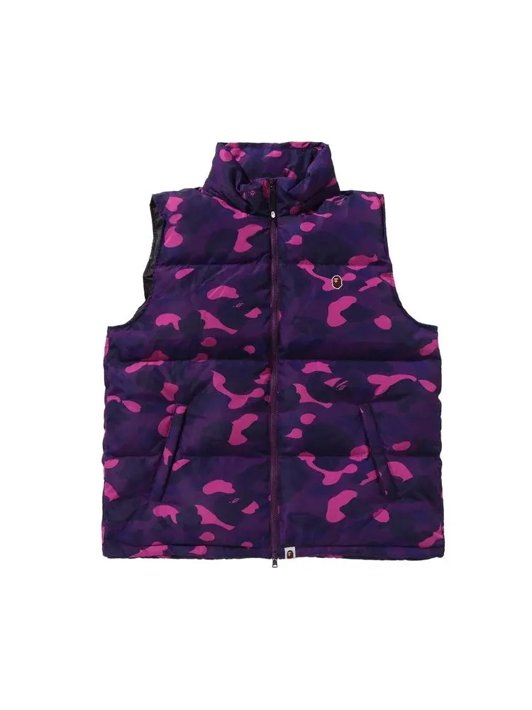 Утепленный жилет BAPE Color Camo Down Vest — изображение 1 из 3, фиолетовый