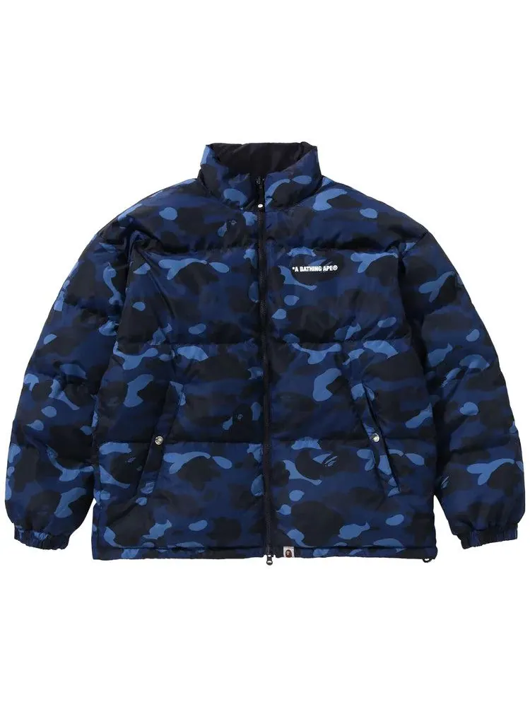 Куртка BAPE Color Camo Reversible Down Jacket — изображение 1 из 2, темно-синий