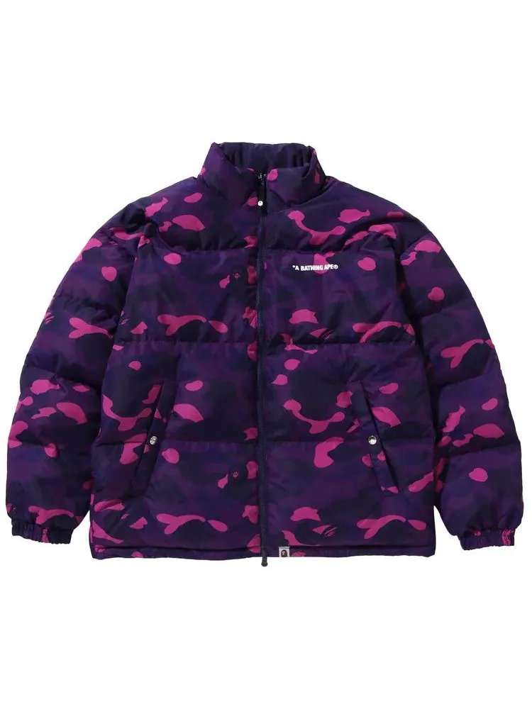 Куртка BAPE Color Camo Reversible Down Jacket — изображение 1 из 2, фиолетовый