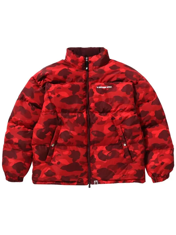 Куртка BAPE Color Camo Reversible Down Jacket — изображение 1 из 2, красный