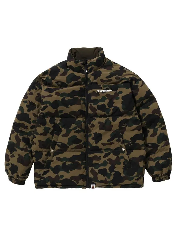Куртка BAPE 1st Camo Reversible Down Jacket — изображение 1 из 1, зеленый
