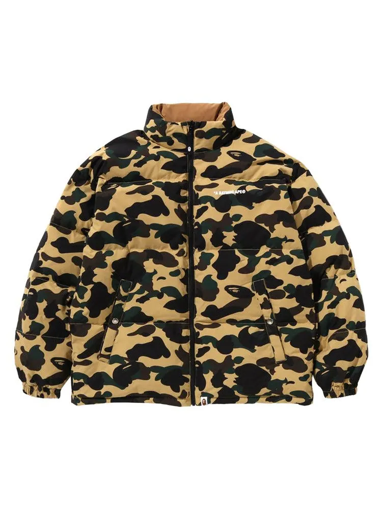 Куртка BAPE 1st Camo Reversible Down Jacket — изображение 1 из 1, желтый