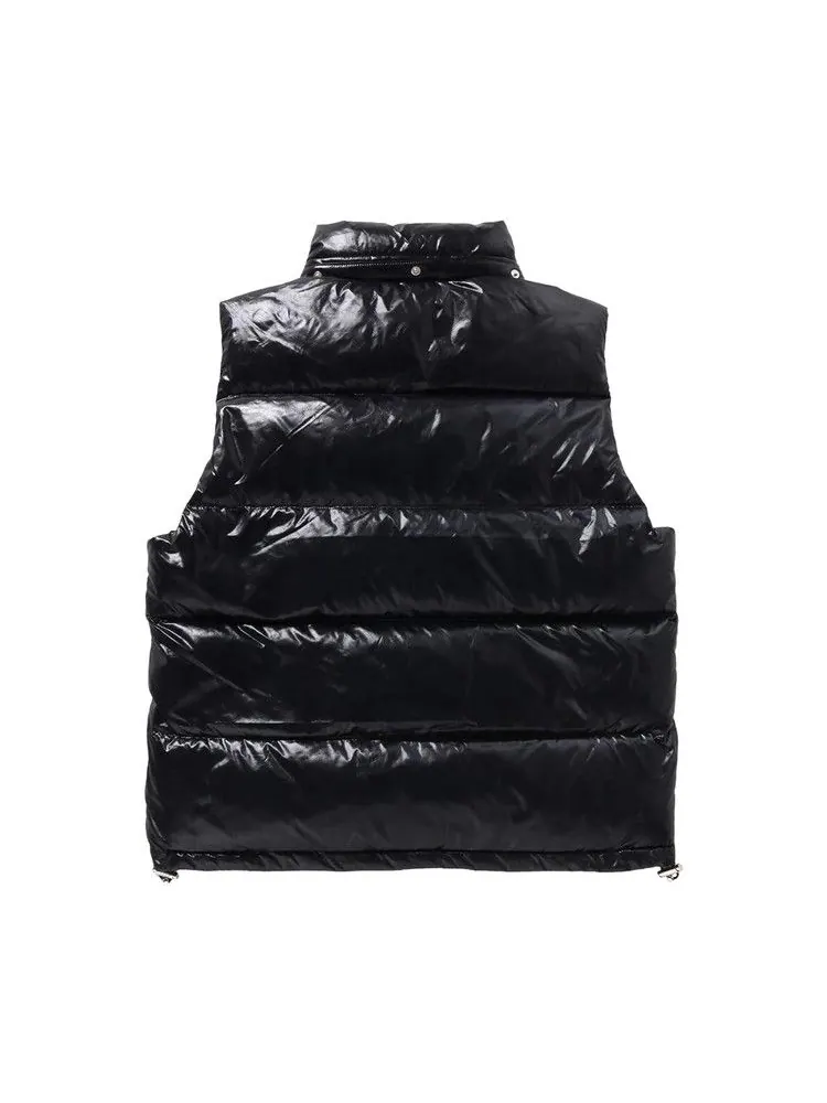 Утепленный жилет BAPE Line Camo Debossed Nylon Down Vest — изображение 2 из 3, черный