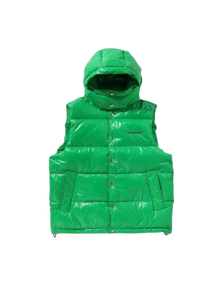 Утепленный жилет BAPE Line Camo Debossed Nylon Down Vest — изображение 1 из 3, зеленый