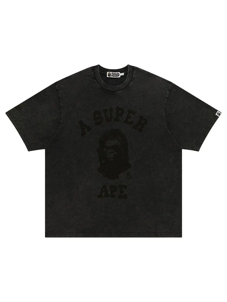 Футболка BAPE x KidSuper Garment Dye College Logo Tee — изображение 1 из 2, черный