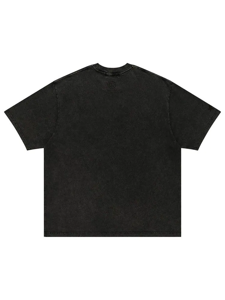 Футболка BAPE x KidSuper Garment Dye College Logo Tee — изображение 2 из 2, черный