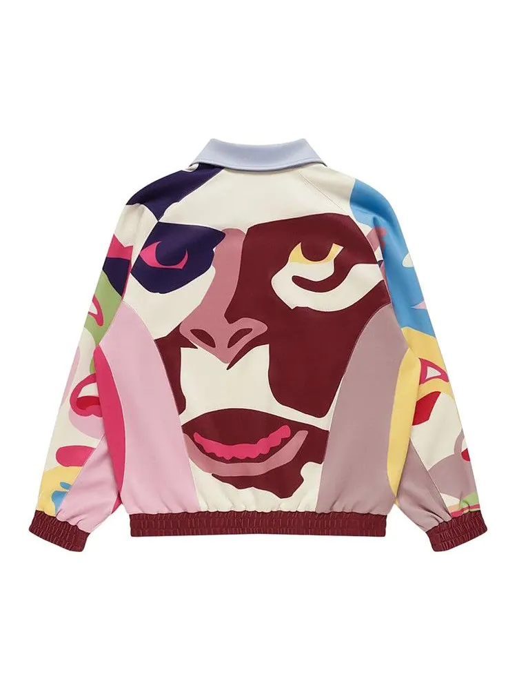 Спортивная куртка BAPE x KidSuper Patchwork Track Jacket — изображение 2 из 2, мульти