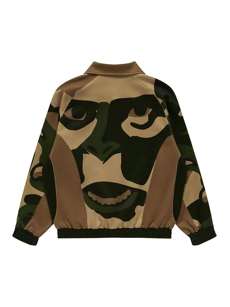 Спортивная куртка BAPE x KidSuper Patchwork Track Jacket — изображение 2 из 2, зеленый
