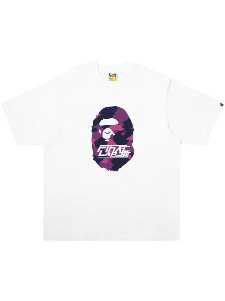 Футболка BAPE x Jj Lin Ape Head Relaxed Fit Tee — изображение 1 из 1, белый