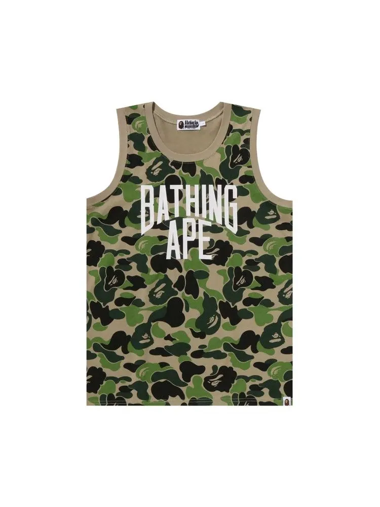 Топ BAPE ABC Camo NYC Logo Tank Top — изображение 1 из 3, зеленый