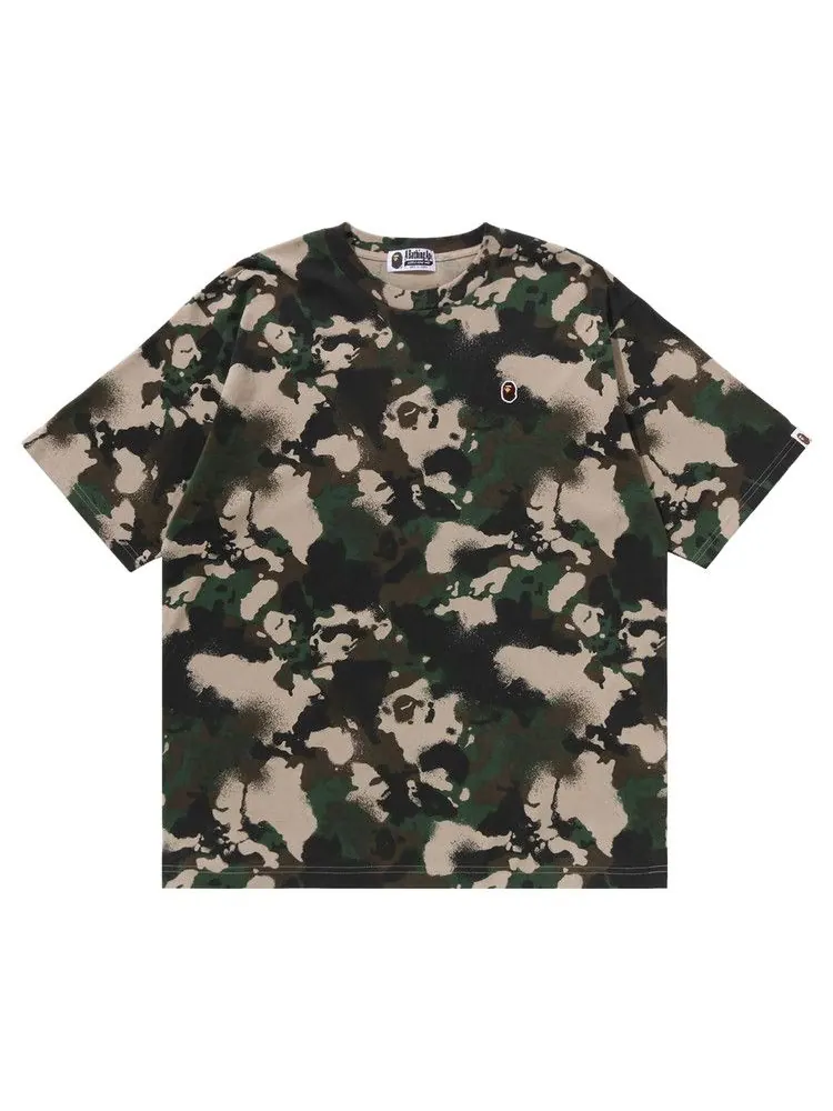 Футболка BAPE Map Camo Ape Head One Point Relaxed Fit Tee — изображение 1 из 3, зеленый