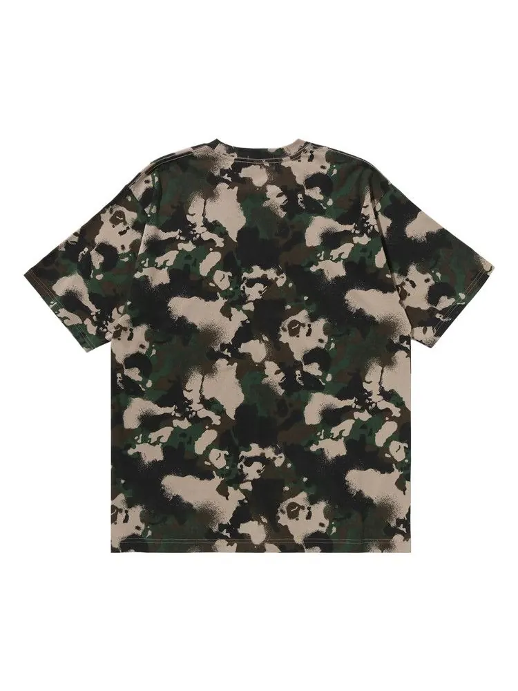 Футболка BAPE Map Camo Ape Head One Point Relaxed Fit Tee — изображение 2 из 3, зеленый