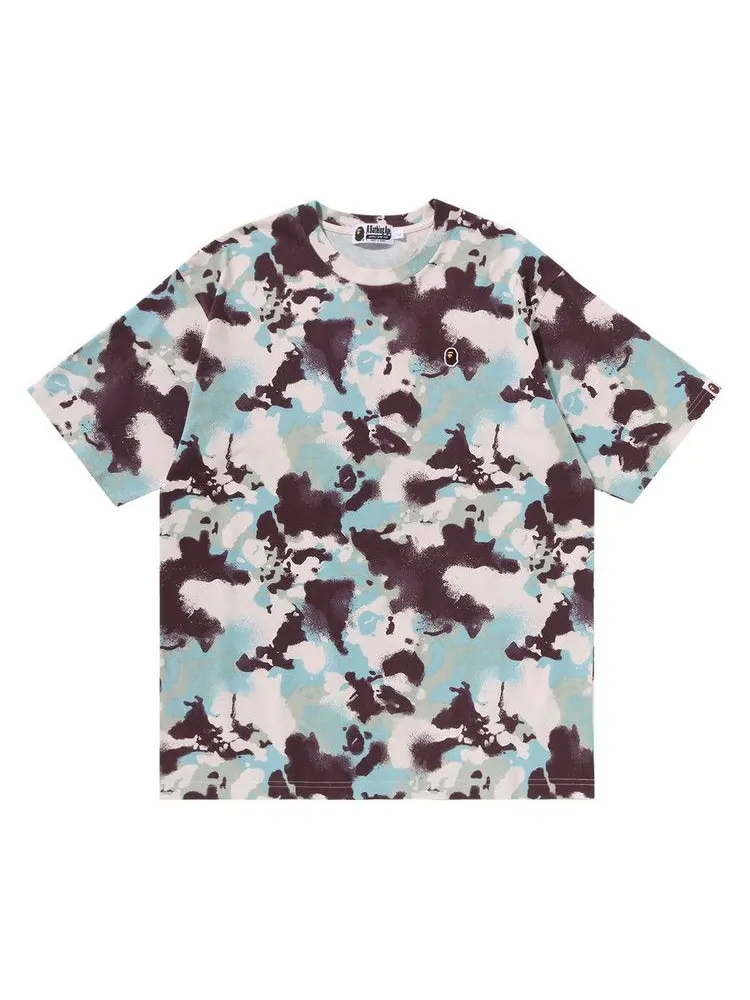 Футболка BAPE Map Camo Ape Head One Point Relaxed Fit Tee — изображение 1 из 3, мульти