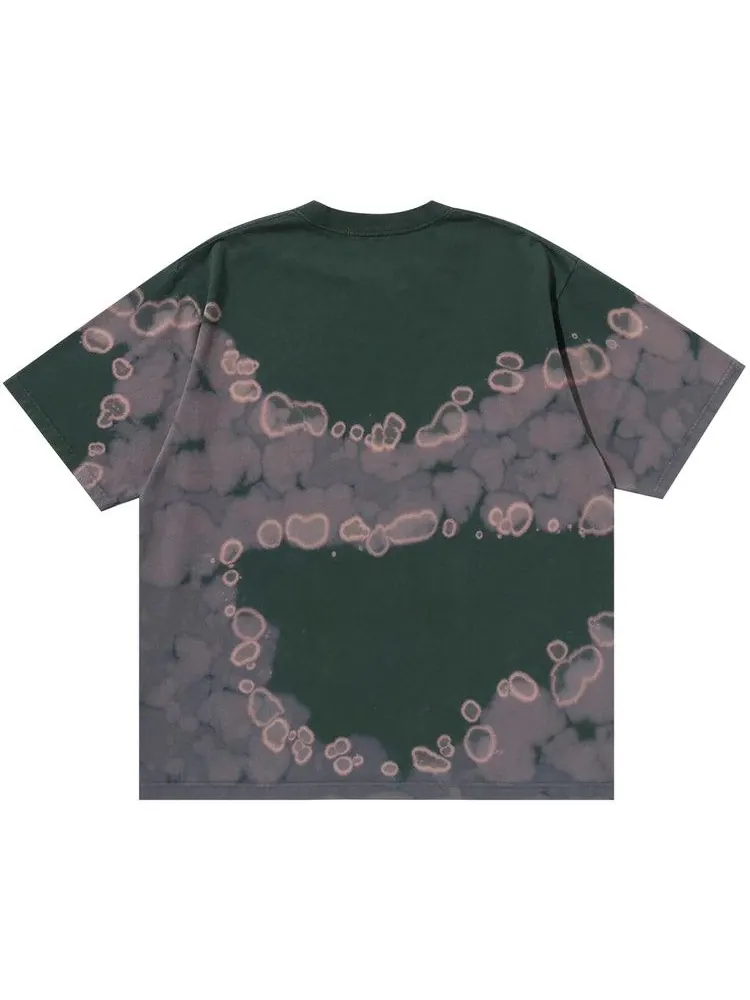 Футболка BAPE Hand Dye College Relaxed Fit Tee — изображение 2 из 2, зеленый